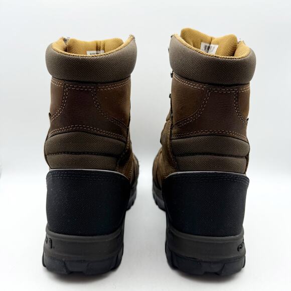 Carhartt Men Rugged Flex 8" Composite Toe Work Boot US 8.5 EU 41.5 Brown WP GUC - Picture 9 of 14